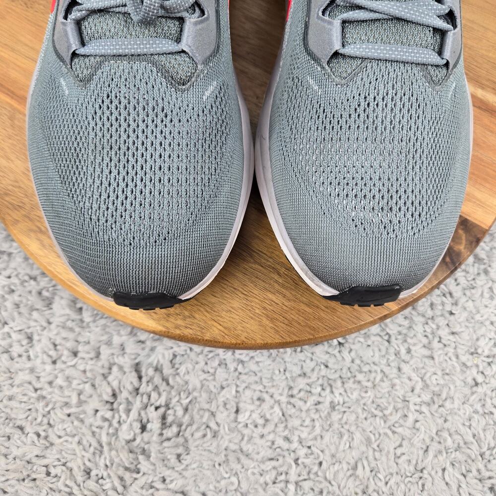 Nike Mens 11.5 Pegasus 41 Cool Grey Bright Crimson Road Running Shoe FD2722-013 - Picture 6 of 13